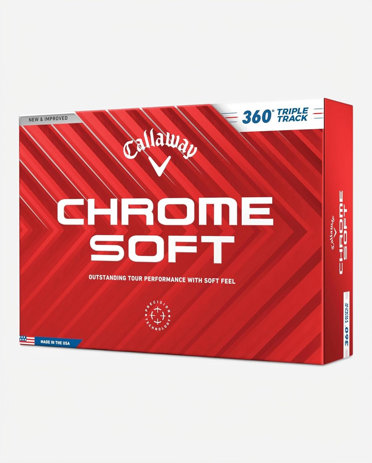 Callaway Chrome Soft box, a soft feel pick among the best golf balls for high handicappers