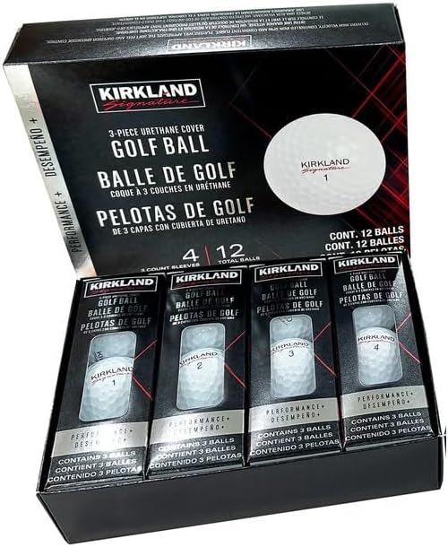 Kirkland Signature 3 Piece box, one of the best golf balls for high handicappers
