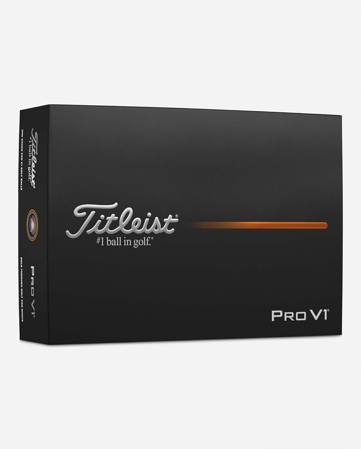 Titleist Pro V1 box, the most consistent of the best golf balls for high handicappers